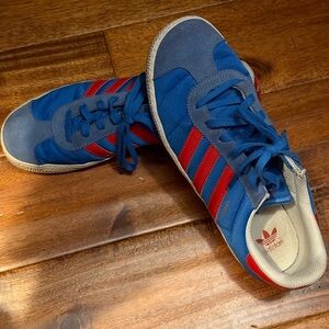 adidas Blue and Red Sneakers